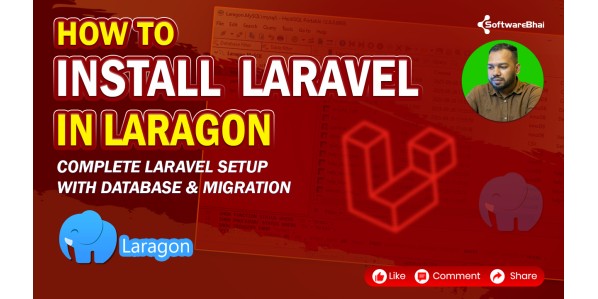 How to Install Laravel in Laragon using QuickApp | Complete Laravel Setup with Database & Migration | SoftwareBhai Tech