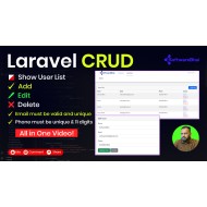 Complete Laravel User CRUD Tutorial for Beginners | Create, Edit, Delete with Form Validation & Auth
