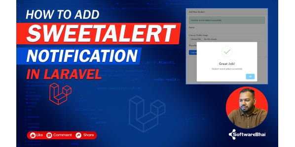 How to Add SweetAlert Notification in Laravel Existing Project Easily (Step-by-Step 2025)