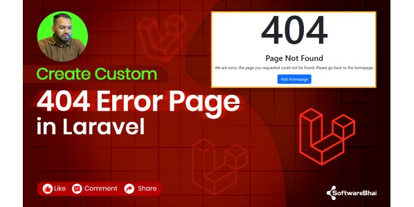 How to Create a Custom 404 Page in Laravel (Step-by-Step Tutorial) | Design Your 404 Not Found Page