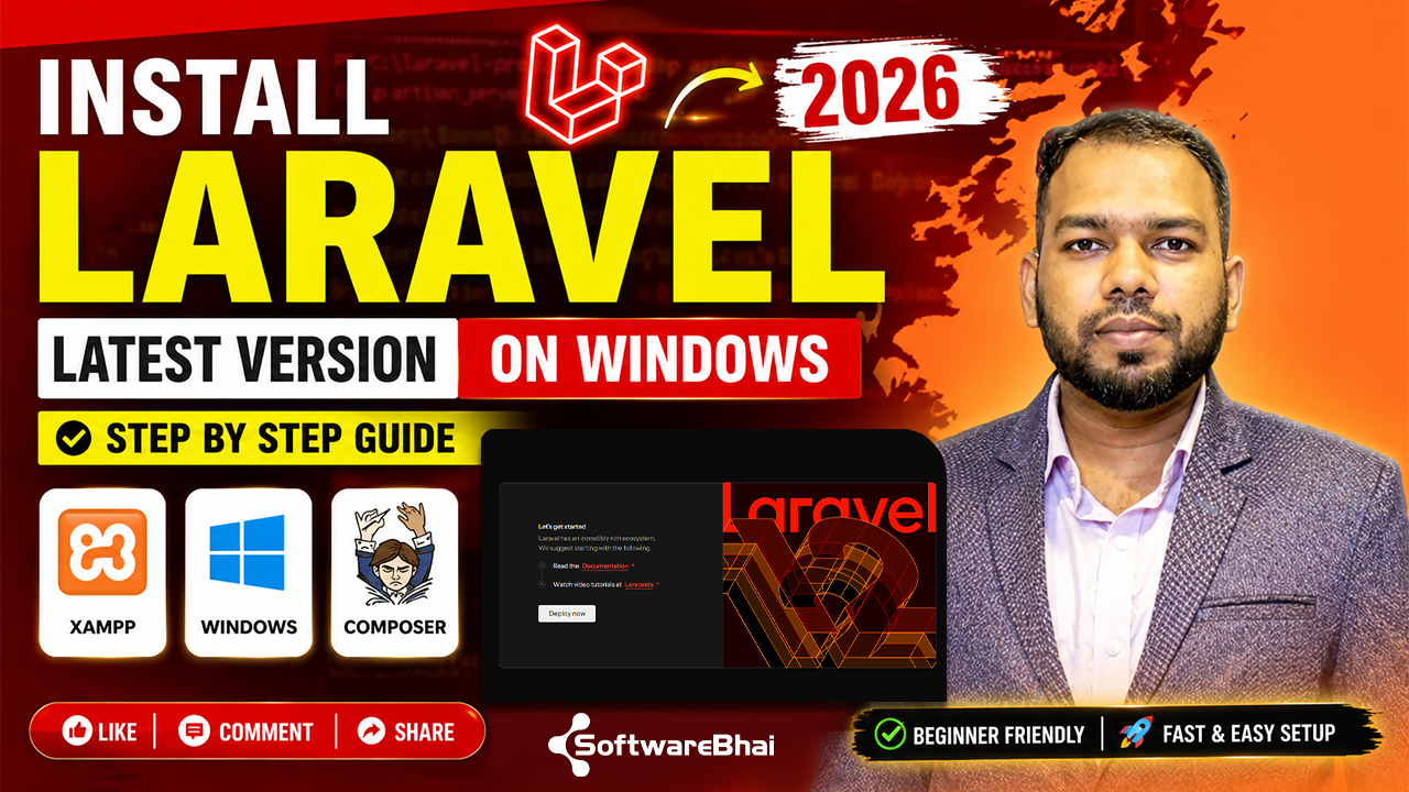How to Install Laravel Latest Version on XAMPP localhost | Laravel Full Setup Tutorial (2026)