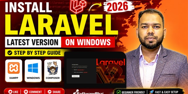How to Install Laravel Latest Version on XAMPP localhost | Laravel Full Setup Tutorial (2026)