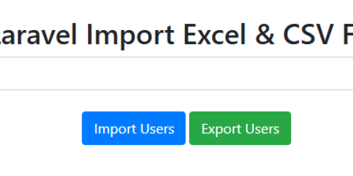 Laravel Import Export Excel & CSV File to Database Example using Maatwebsite Excel | SoftwareBhai