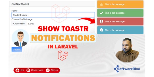 Laravel Toastr  Notification Setup in 2 Minutes – Quick Success & Error Alert Tutorial