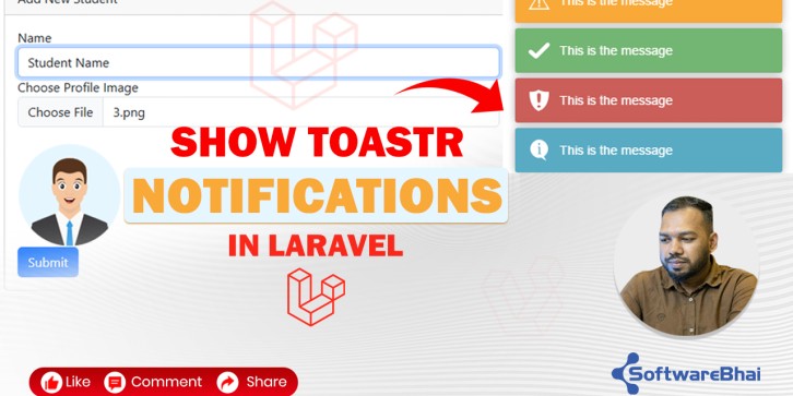 Laravel Toastr  Notification Setup in 2 Minutes – Quick Success & Error Alert Tutorial