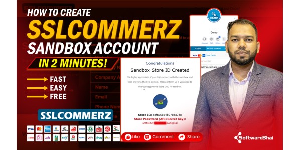 How to Create SSLCommerz Sandbox Account in 2 Minutes | Free for Web Developers & Software Engineers – 2025 Update