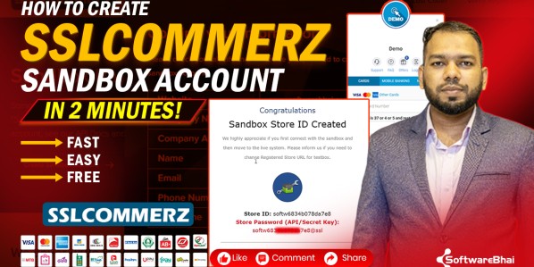 How to Create SSLCommerz Sandbox Account in 2 Minutes | Free for Web Developers & Software Engineers – 2025 Update