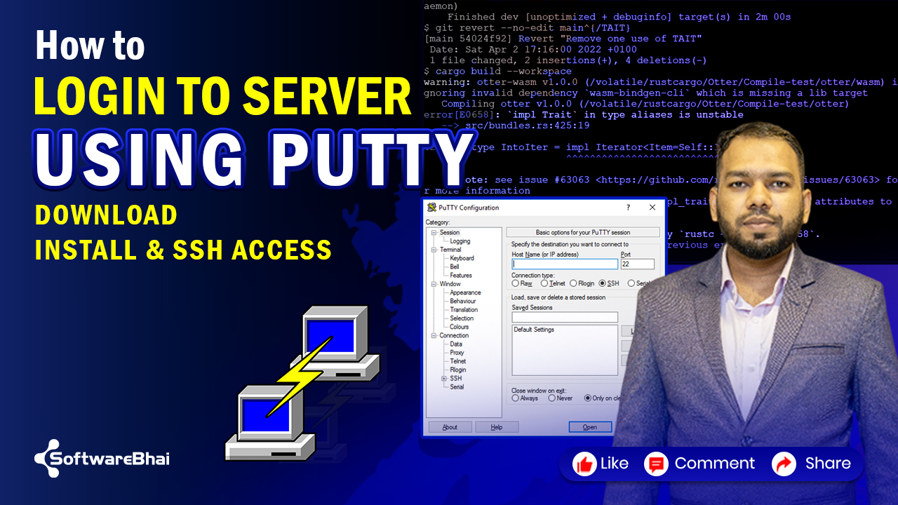 How to Login to Server Using PuTTY in Windows | Download, Install & SSH Access Step-by-Step (2025)