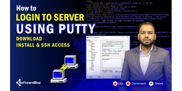 How to Login to Server Using PuTTY in Windows | Download, Install & SSH Access Step-by-Step (2025) | SoftwareBhai Tech